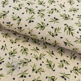 Țesătură decorativă Linenlook premium Black Olive