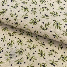 Țesătură decorativă Linenlook premium Black Olive