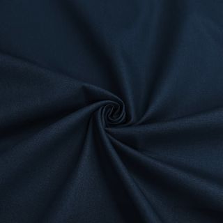 Poplin din bumbac ORGANIC dark blue