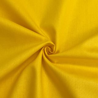 Poplin din bumbac yellow ORGANIC