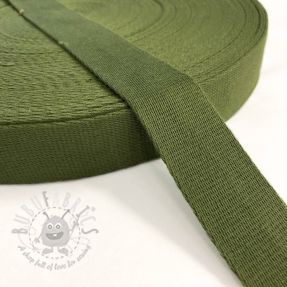 Chingă din bumbac 4 cm olive green