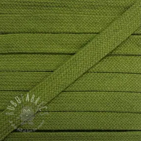 Șnur plat din bumbac 13 mm olive green