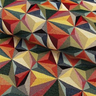 Țesătură decorativă GOBELIN Colourful triangles