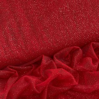 Tul pentru TUTU ROYAL SPARKLE red silver