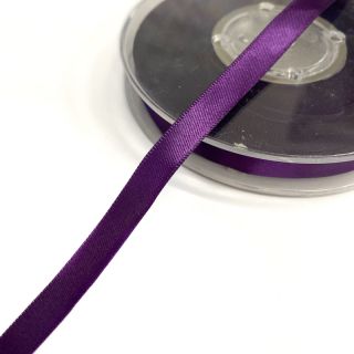 Panglică din satin reversibilă 9 mm purple