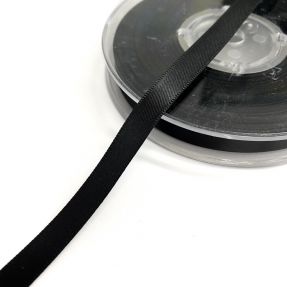 Panglică din satin reversibilă 9 mm black