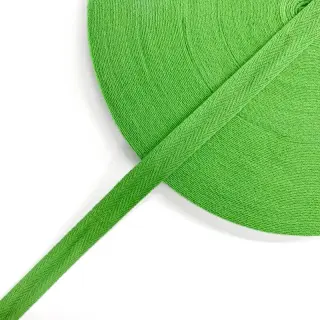 Bandă twill din bumbac 15 mm lime
