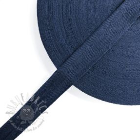 Bandă twill din bumbac 25 mm dark blue