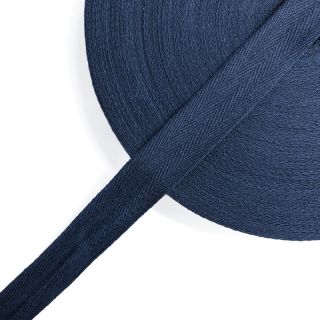 Bandă twill din bumbac 25 mm dark blue