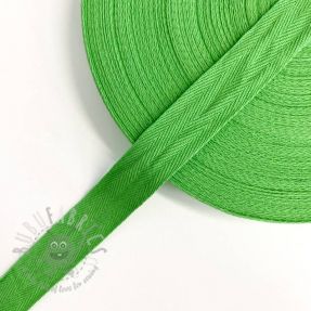 Bandă twill din bumbac 25 mm lime