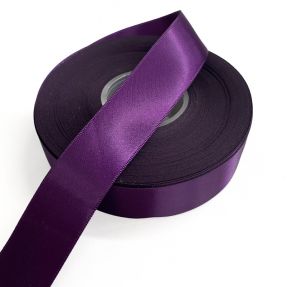 Panglică din satin reversibilă 25 mm purple