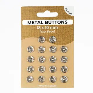 Capsă METAL 10 mm silver