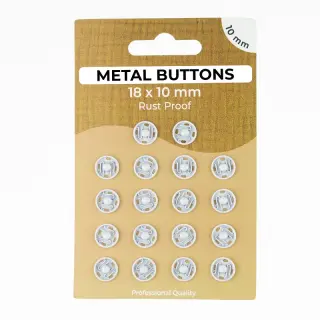 Capsă METAL 10 mm silver