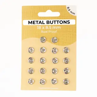Capsă METAL 8,5 mm silver