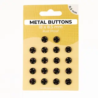 Capsă METAL 8,5 mm black