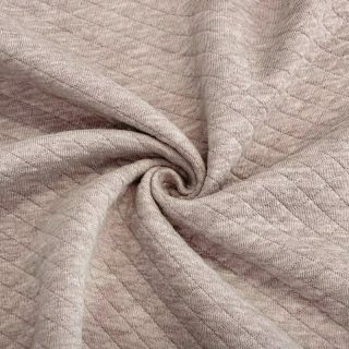 Material textil pentru trening matlasat taupe melangr