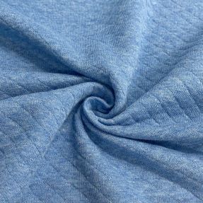 Material textil pentru trening matlasat blue melange