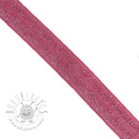 Bandă elastică strălucitoare 20 mm fuchsia