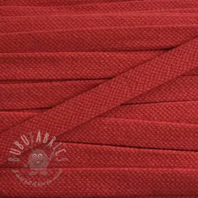 Șnur plat din bumbac 15 mm red