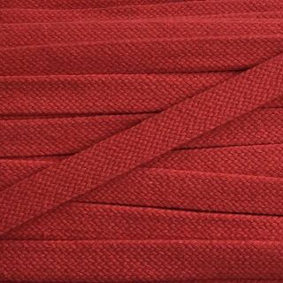 Șnur plat din bumbac 15 mm red