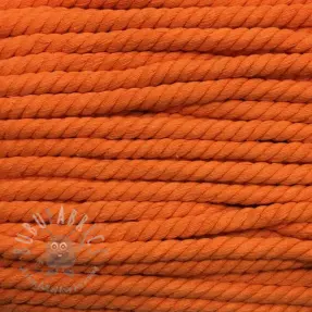 Șnur răsucit din bumbac 12 mm orange