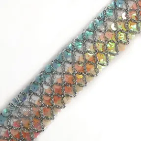 Panglică Sequin MULTI rose