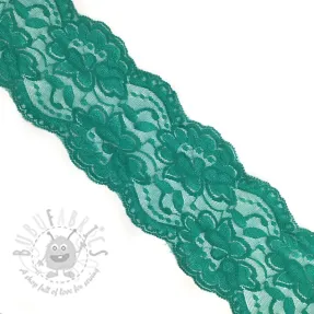 Dantelă Blossom dark green