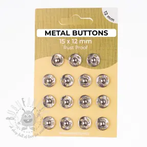Capsă METAL 12 mm silver