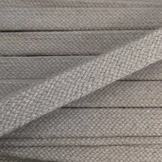 Șnur plat din bumbac 15 mm light grey