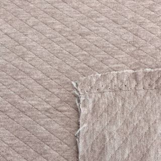 Material textil pentru trening matlasat taupe melangr