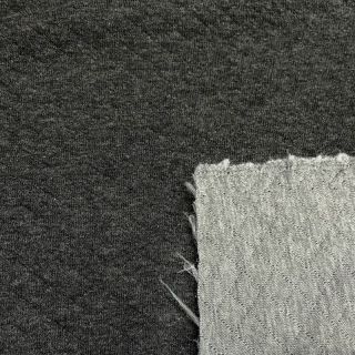 Material textil pentru trening matlasat dark grey melange
