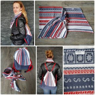 Șnur din bumbac 8 mm red