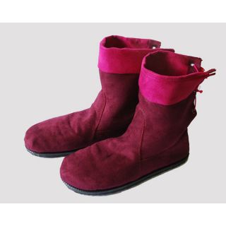 Imitație de piele întoarsă ALASKA fuchsia/amethyste