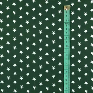 Țesătură din bumbac Petit stars dark green