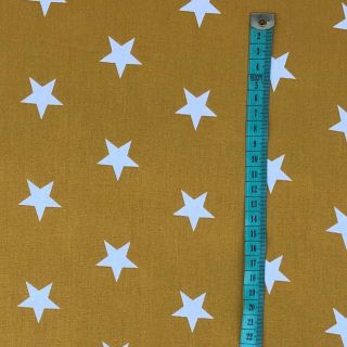 Țesătură din bumbac Stars dark green
