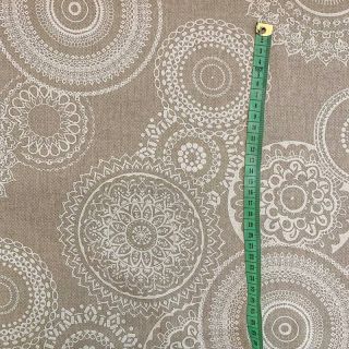 Țesătură decorativă Linenlook Mandala ecru