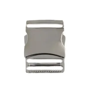 Cataramă trident metalică 40 mm silver