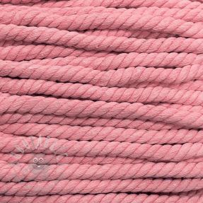 Șnur răsucit din bumbac 12 mm pink