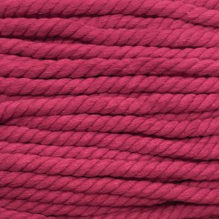 Șnur răsucit din bumbac 12 mm fuchsia