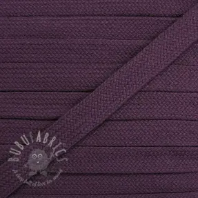 Șnur plat din bumbac 13 mm violet