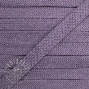 Șnur plat din bumbac 13 mm lavender