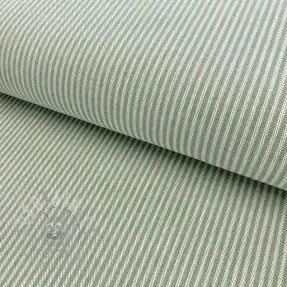 Țesătură decorativă DOBBY Colored stripe soft green