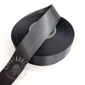 Panglică din satin reversibilă 25 mm dark grey