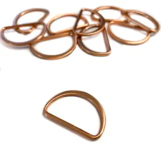 Semicerc D-Ring 40 mm copper