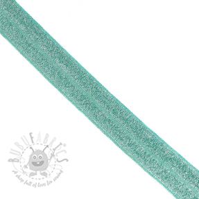 Bandă elastică strălucitoare 20 mm dark mint