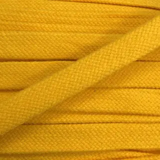 Șnur plat din bumbac 15 mm yellow