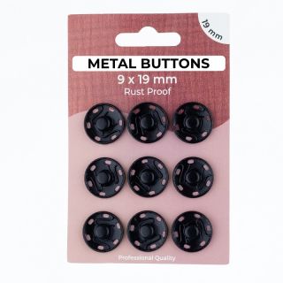 Capsă METAL 19 mm black