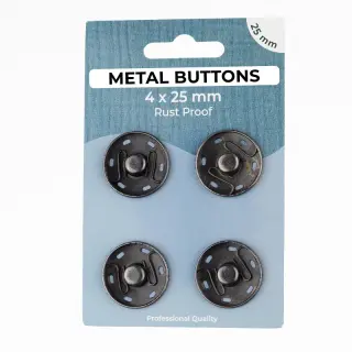 Capsă METAL 25 mm anthracite