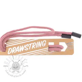 Șnur pentru glugă cu capete 115 cm HEAD1 old pink