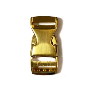 Cataramă trident metalică 25 mm gold
